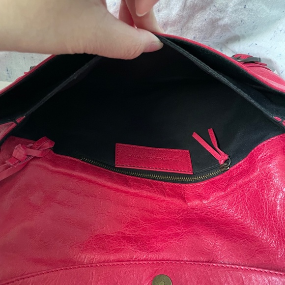 Balenciaga Rose Thulium Motorcross Envelope Clutch - Picture 8 of 11